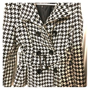 Black & White Peacoat- Great condition